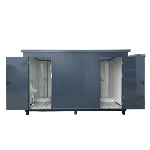 [double-douche] [WC-BR.20x2.21x2.35m] Cabine Douche Double (D-BR) 1.20 x 2.21 x 2.35 m (h)